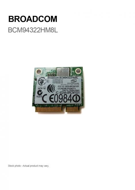 Broadcom 1510 AGN Half Size BCM94322HM8L Dual-band N PCI-e WLAN Card