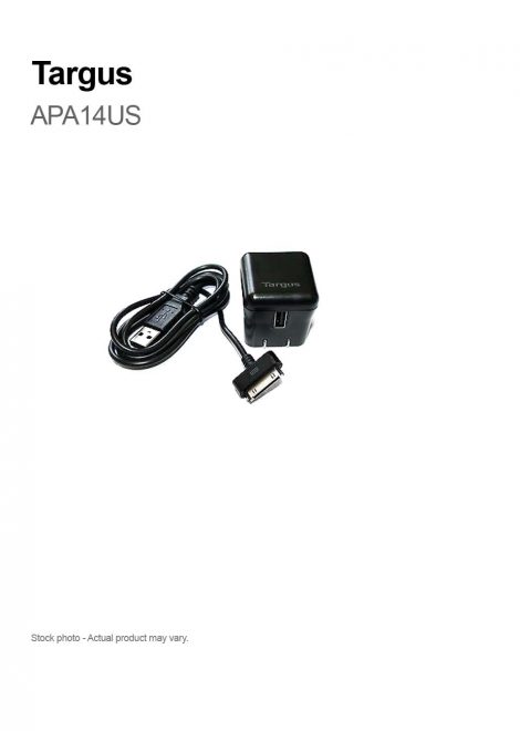 Targus APA14US AC Adapter - 5 V DC For iPad, iPod, iPhone