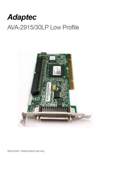 Adaptec AVA-2915/30LP Low Profile PCI SCSI Controller Card