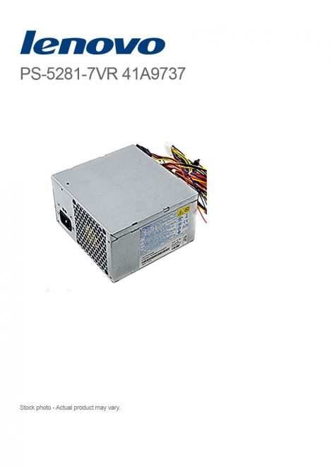 Lenovo ThinkCentre 280W PSU LITEON PS-5281-7VR 41A9737 for M57 6179 Tower