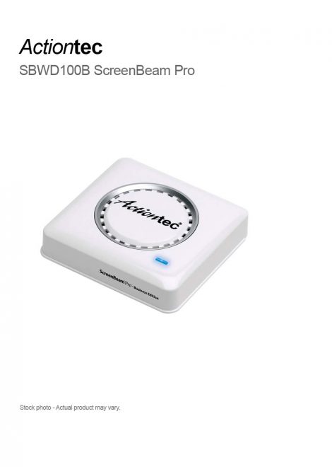 Actiontec SBWD100B ScreenBeam Pro Wireless Display Receiver