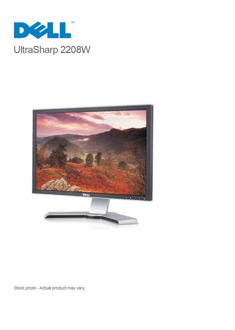 Dell UltraSharp 2208W 22-inch Widescreen Flat Panel Monitor