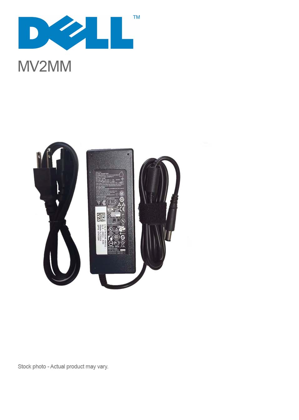 Original 90w 19 5v 4 62a Dell Mv2mm Ac Adapter Charger With Power Cord Compupoint