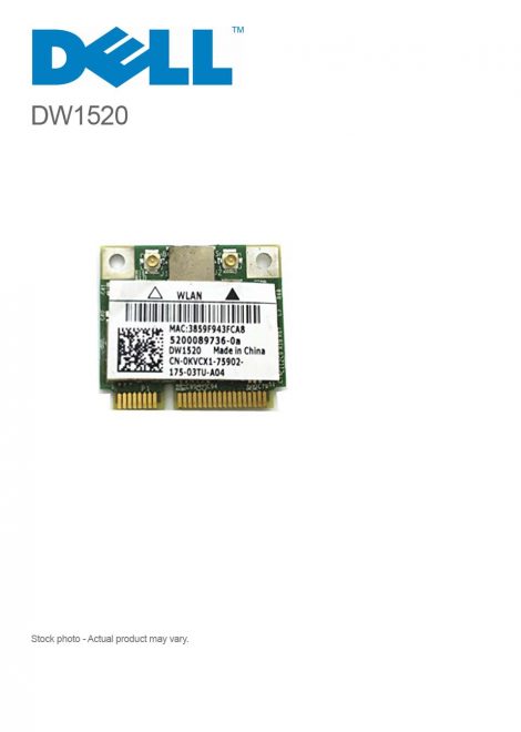 DELL DW1520 Wireless-N Broadcom BCM94322HMS 300Mbps WIFI MINI PCI-E Wlan Card