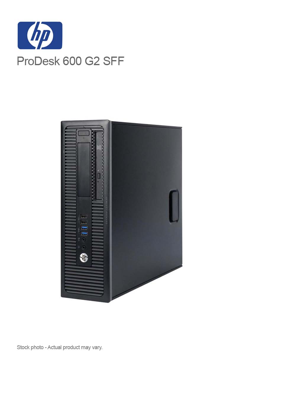 HP ProDesk 600 G2 SFF Core i5-6600 3.30GHz, 16GB, 512GB SSD, DVDRW