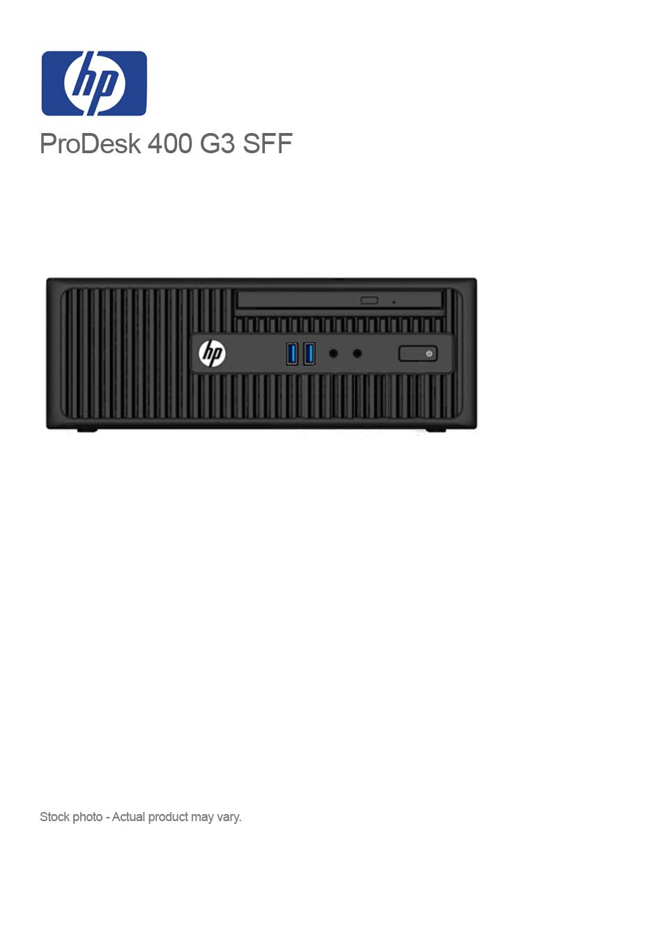 HP ProDesk 400 G3 SFF Core i5-6500 3.6GHz 16GB 480GB SSD WIN 10 PRO