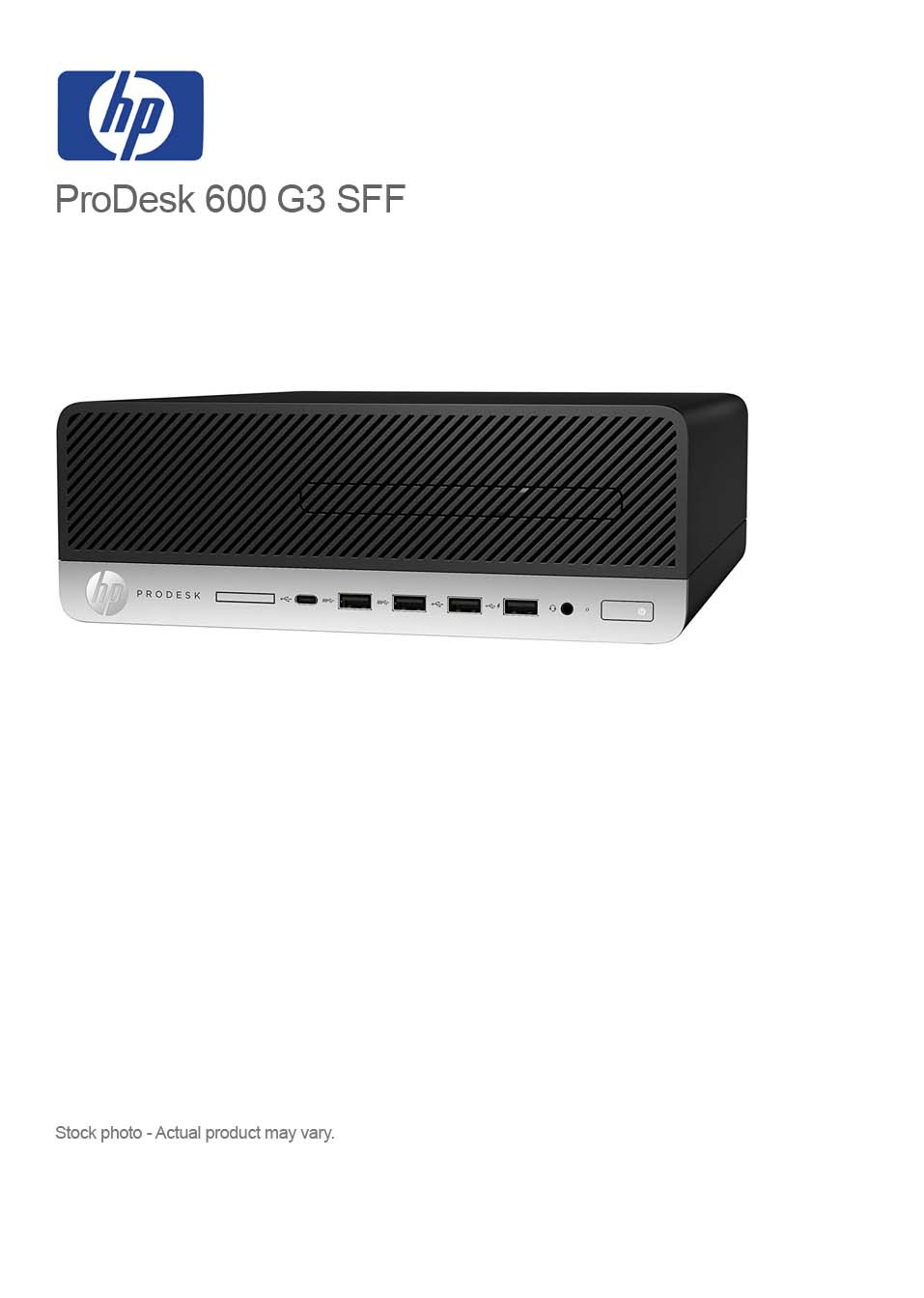 HP ProDesk 600 G3 Core i5-6500 3.2GHz, 16GB, 256GB SSD, DVDRW, WIN 10 Pro