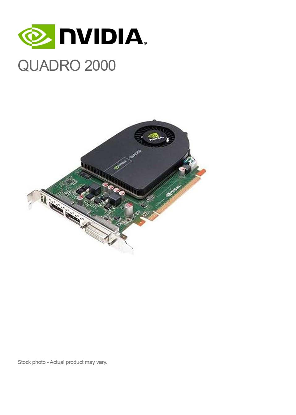 HP 612952-003 NVIDIA QUADRO 2000 1GB GRAPHICS CARD GDDR5 PCI-e x16
