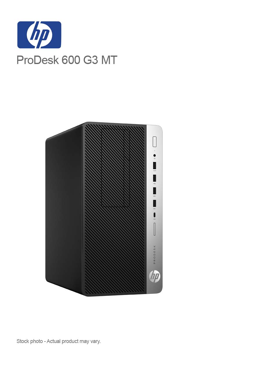 HP ProDesk 600 G3 MT Core i7-6700 3.4GHz, 32GB, 1 TB M.2 NVMe, WIN 10 Pro