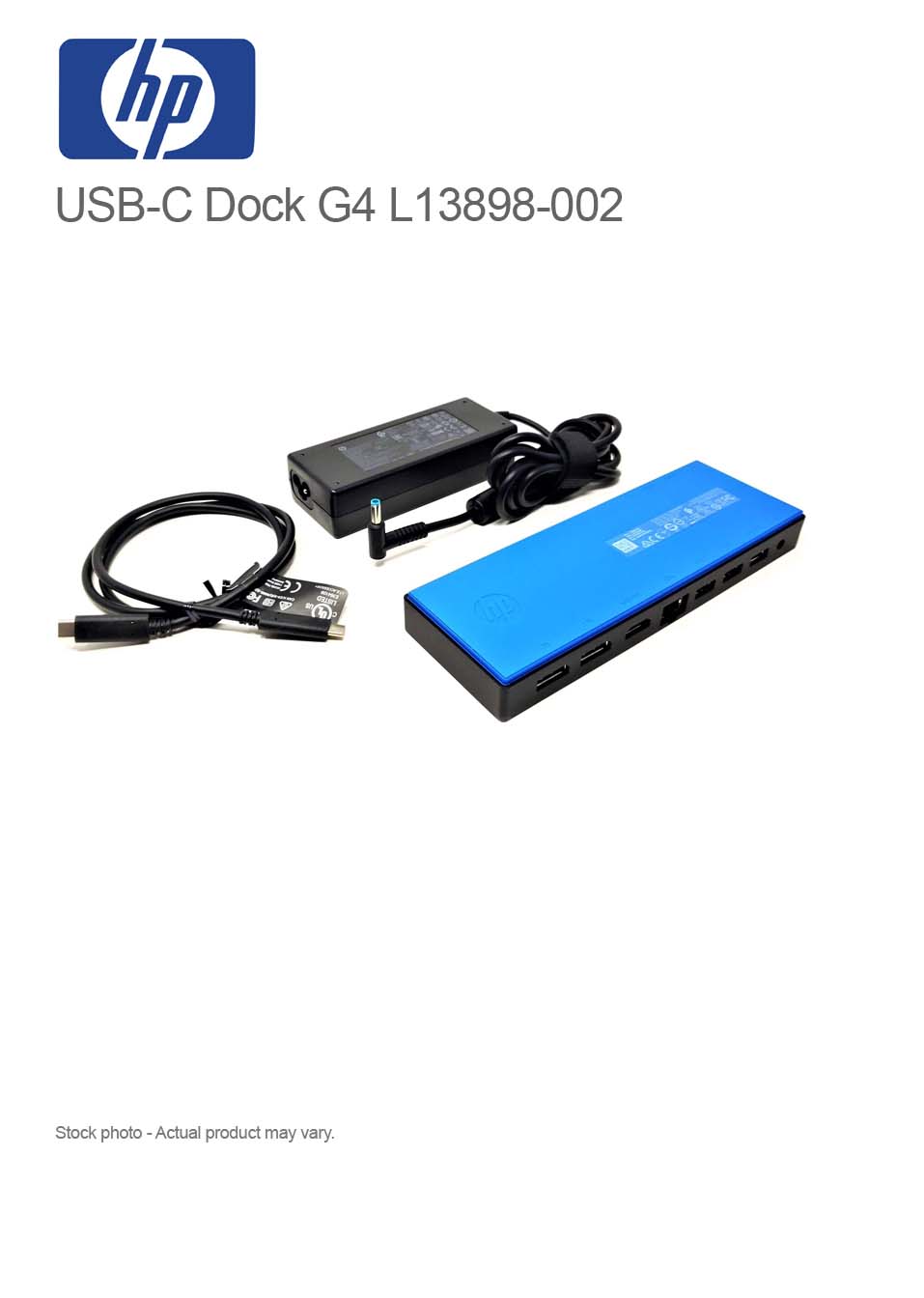 HP USB-C Dock G4 L13898-002 w/ adapter