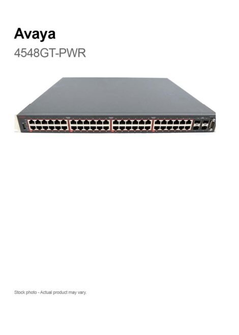 Avaya 4548GT-PWR 48 Port Ethernet Routing Switch