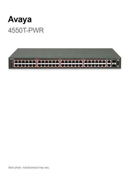 Avaya 4550T-PWR 48 Port Ethernet Routing Switch