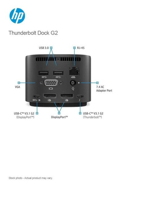 HP Thunderbolt Dock 230W G2 with Combo Cable - Image 2