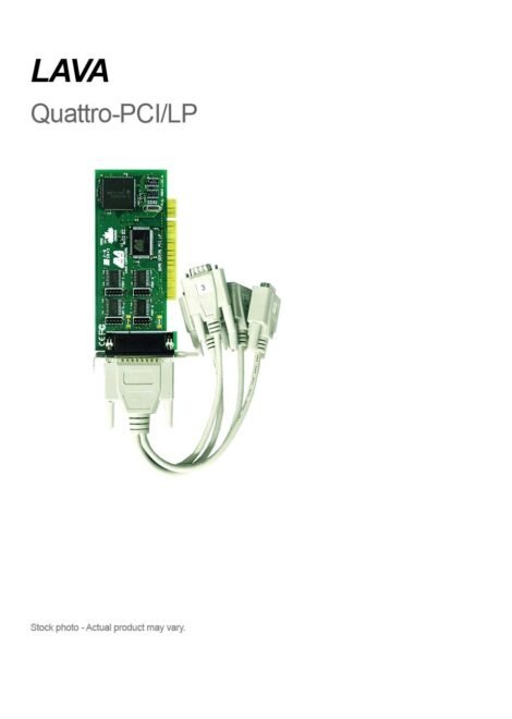 Quattro-PCI/LP (PCI 4 port RS-232 LP w. cable)