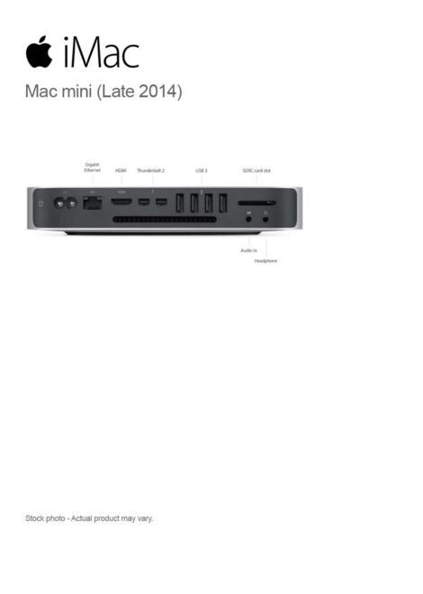 Mac mini (Late 2014) i7-4578U, 16GB, 1 TB Fusion Drive, Wi-Fi, BT, MacOS - Image 2