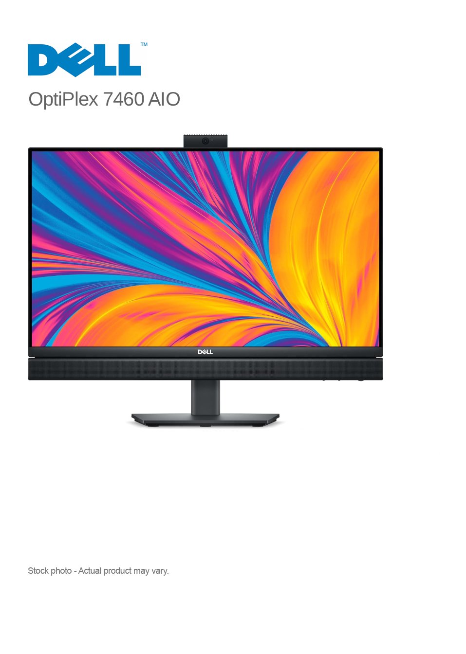Dell OptiPlex 7460 AIO 23.8" Core i7-8700 4.6 GHz,16 GB, 256 GB M.2 SSD, Touch, WIN 11 PRO