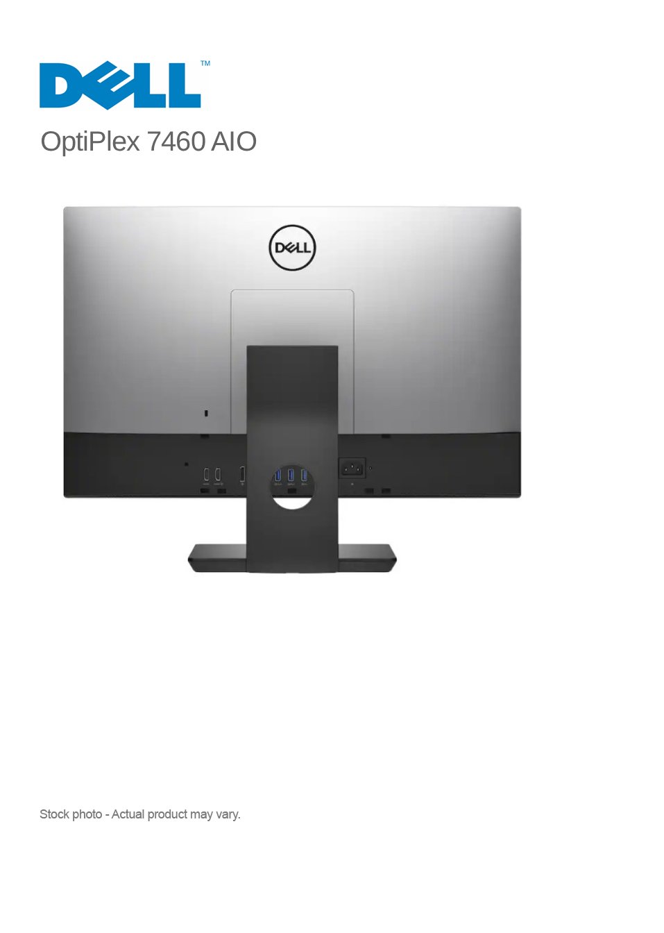 Dell OptiPlex 7460 AIO 23.8" Core i7-8700 4.6 GHz,16 GB, 256 GB M.2 SSD, Touch, WIN 11 PRO - Image 3